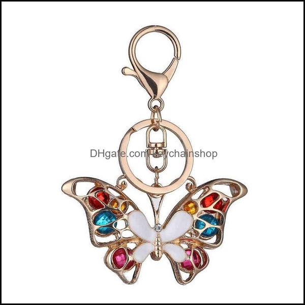 keychains fashion accessories key ring crystal butterfly keychain rhinestone alloy chain for women girl car bag jewerly drop delivery 2021 y, Silver
keychains fashion accessories key ring crystal butterfly keychain rhinestone alloy chain for women girl car bag jewerly drop delivery 2021 y, Silver