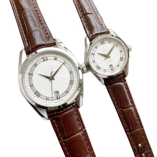 business fashion couple watch men's 41mm women's 30mm 316 stainless steel case leather strap sapphire mirror 8500 movement watches, Slivery;brown
business fashion couple watch men's 41mm women's 30mm 316 stainless steel case leather strap sapphire mirror 8500 movement watches, Slivery;brown