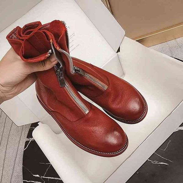 boots autumn winter ghost emperor net red leather front zipper martin boots female plush white short inverted, Black
boots autumn winter ghost emperor net red leather front zipper martin boots female plush white short inverted, Black