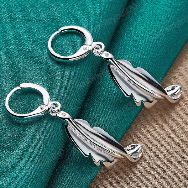 925 sterling silver twisted leaves dangle earrings charm women jewelry fashion chandelier wedding engagement party gift
925 sterling silver twisted leaves dangle earrings charm women jewelry fashion chandelier wedding engagement party gift