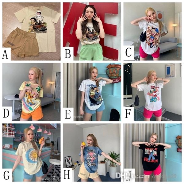 fashion casual suit women loose tracksuits summer new cartoon printed short sleeved shorts casual 2 two piece set, Gray
fashion casual suit women loose tracksuits summer new cartoon printed short sleeved shorts casual 2 two piece set, Gray