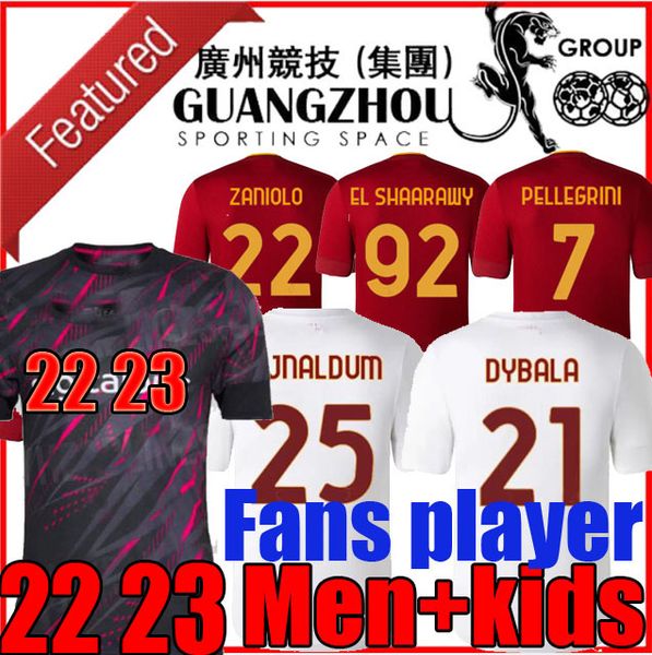 22 23 dybala soccer jerseys roma 2022 2023 player version zaniolo mancini kumbulla men kids kit, Black;yellow
22 23 dybala soccer jerseys roma 2022 2023 player version zaniolo mancini kumbulla men kids kit, Black;yellow