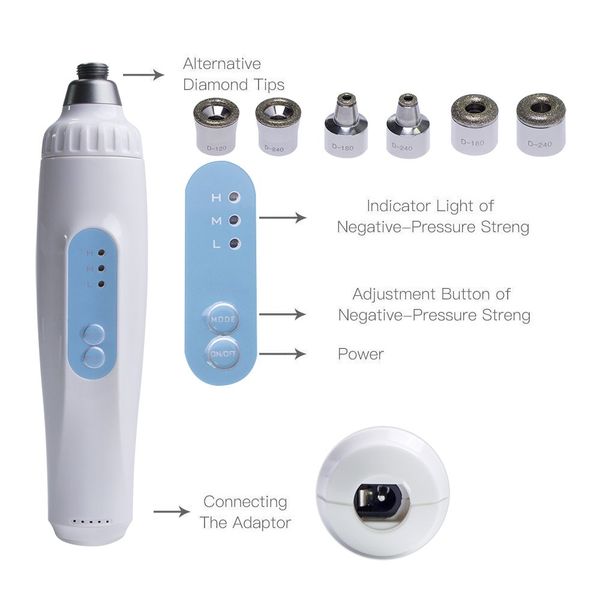 portable diamond dermabrasion microdermabrasion skin rejuvenation facial vacuum skin care massager face exfoliator device perfec
portable diamond dermabrasion microdermabrasion skin rejuvenation facial vacuum skin care massager face exfoliator device perfec