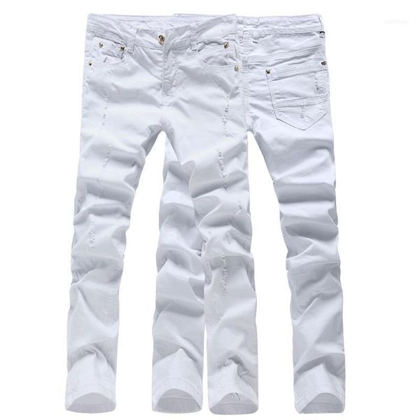 men's jeans wholesale- solid color men biker pants denim overalls skinny trousers, Blue
men's jeans wholesale- solid color men biker pants denim overalls skinny trousers, Blue