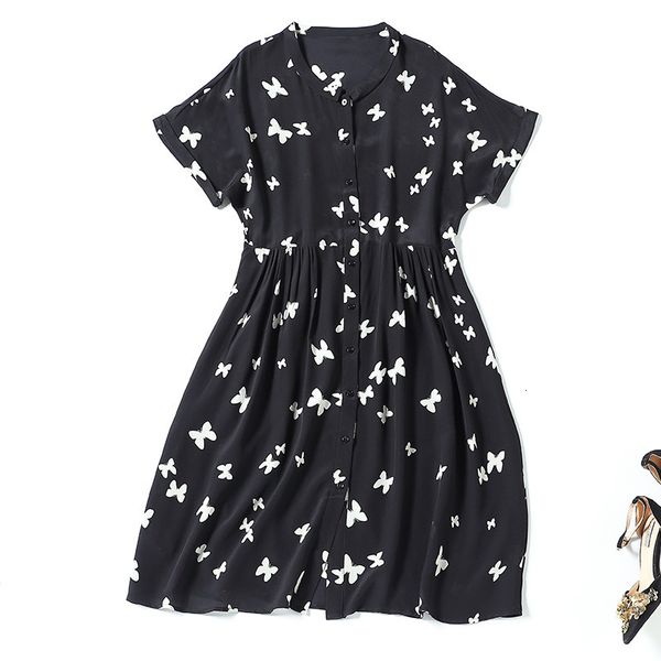 casual dresses silk printed urban leisure loose waist mulberry silk black medium length skirt high cardigan dress 612p, Black;gray
casual dresses silk printed urban leisure loose waist mulberry silk black medium length skirt high cardigan dress 612p, Black;gray