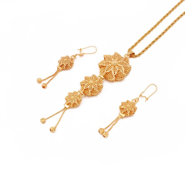 jewelry set necklace pendant earring for women flower shaped 24k ethiopian arabia indian dubai african wedding party bridal gift, Silver
jewelry set necklace pendant earring for women flower shaped 24k ethiopian arabia indian dubai african wedding party bridal gift, Silver