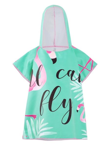 toddler girls cartoon & letter graphic hooded cover up she, Blue
toddler girls cartoon & letter graphic hooded cover up she, Blue