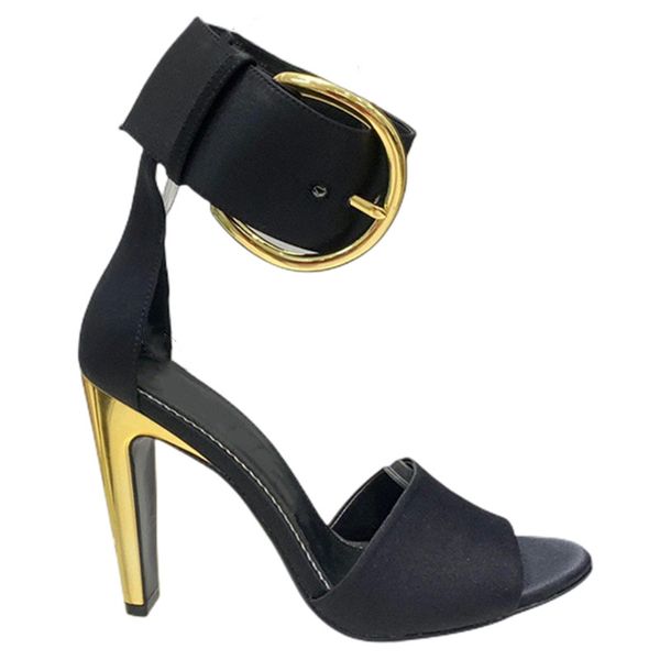 2022 womens summer fashion high metal thick heel sandals open toe ankle strap party wedding evening satin shoes, Black
2022 womens summer fashion high metal thick heel sandals open toe ankle strap party wedding evening satin shoes, Black