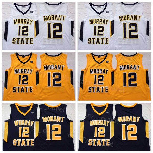 ncaa basketball college ja morant murray state racers jersey 12 university navy blue yellow white team color breathable for sport fans pure, Black
ncaa basketball college ja morant murray state racers jersey 12 university navy blue yellow white team color breathable for sport fans pure, Black