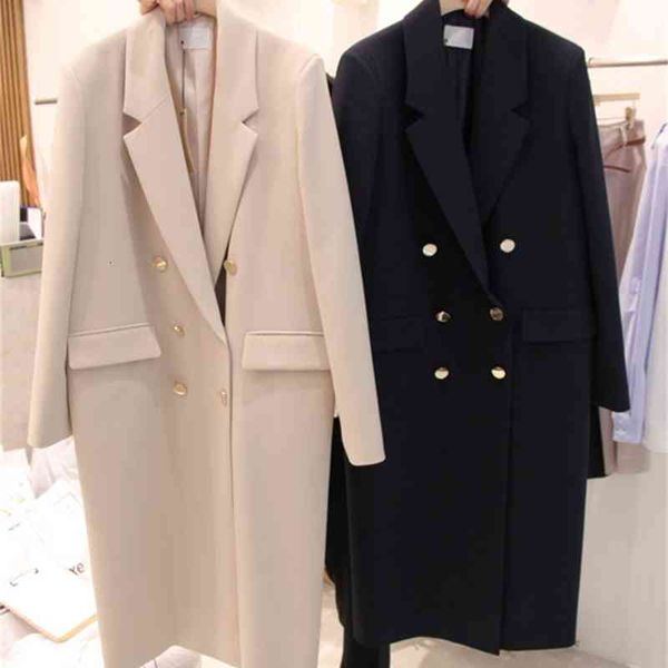 women's suits & blazers casual female blazer with double pocket, long sleek jacket sleeve for fall and winter jrat, White;black
women's suits & blazers casual female blazer with double pocket, long sleek jacket sleeve for fall and winter jrat, White;black