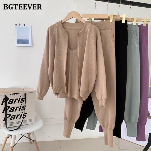 new autumn winter women 3 pieces sweater set full sleeve knitted cardigans & sleeveless camisole & knitted pants 2021, White;black
new autumn winter women 3 pieces sweater set full sleeve knitted cardigans & sleeveless camisole & knitted pants 2021, White;black