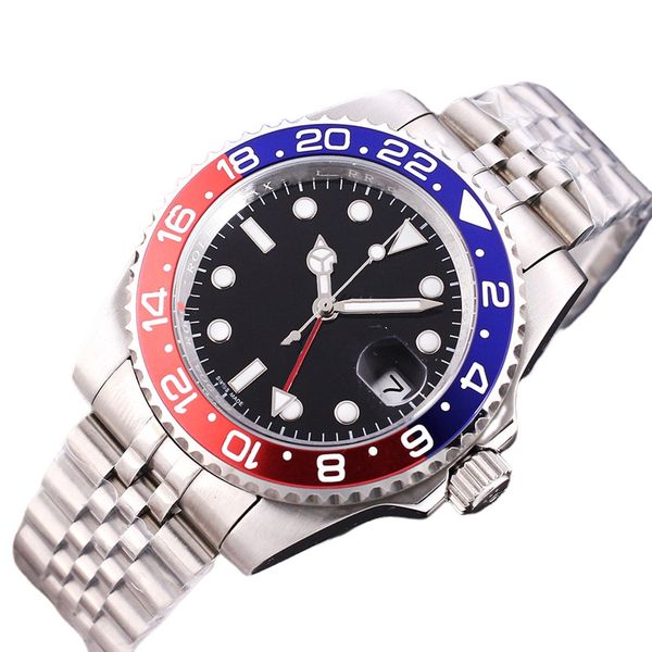 men's automatic mechanical watch 40mm 904l stainless steel strap ceramic bezel 2813 movement business classic sports diving watch watch, Slivery;brown
men's automatic mechanical watch 40mm 904l stainless steel strap ceramic bezel 2813 movement business classic sports diving watch watch, Slivery;brown