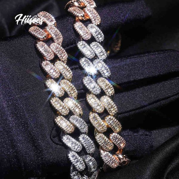 hise trend two-color cuban copper inlaid aaa 15mm versatile box buckle hip-hop necklace, Silver
hise trend two-color cuban copper inlaid aaa 15mm versatile box buckle hip-hop necklace, Silver