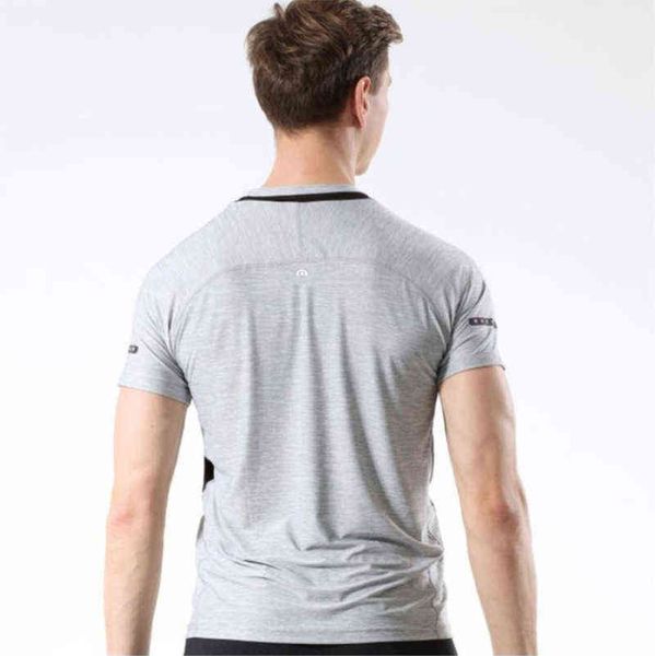 men's lulu sports t shirts brand short sleeve breathable sweat wicking elastic fitness running football training quick drying t-shirt, White;black
men's lulu sports t shirts brand short sleeve breathable sweat wicking elastic fitness running football training quick drying t-shirt, White;black