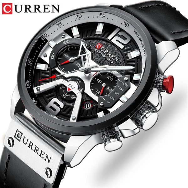 curren mens watches brand luxury leather sports watch men fashion chronograph quartz man clock waterproof relogio masculino257s, Slivery;brown
curren mens watches brand luxury leather sports watch men fashion chronograph quartz man clock waterproof relogio masculino257s, Slivery;brown