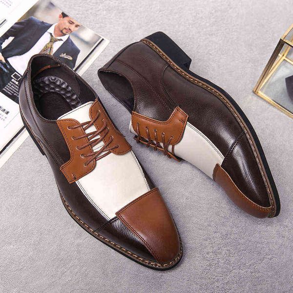 new spring splicing formal dress men's fashion contrast color business large 48 wedding shoes, Black
new spring splicing formal dress men's fashion contrast color business large 48 wedding shoes, Black