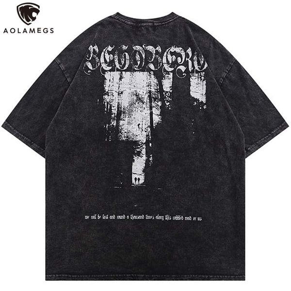 aolamegs gothic t-shirt men retro print distressed cotton tee summer short sleeve baggy cozy high street fashion streetwear 220706, White;black
aolamegs gothic t-shirt men retro print distressed cotton tee summer short sleeve baggy cozy high street fashion streetwear 220706, White;black