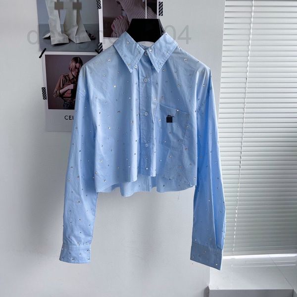 women's blouses & shirts designer 2022 autumn new z high water diamond long sleeve blue short shirt jrr2, White
women's blouses & shirts designer 2022 autumn new z high water diamond long sleeve blue short shirt jrr2, White