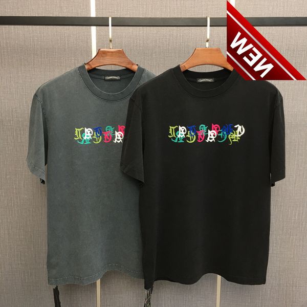 ch new summer trend brand color sanskrit letter printing men's and women's same couple's cross short sleeve, White;black
ch new summer trend brand color sanskrit letter printing men's and women's same couple's cross short sleeve, White;black