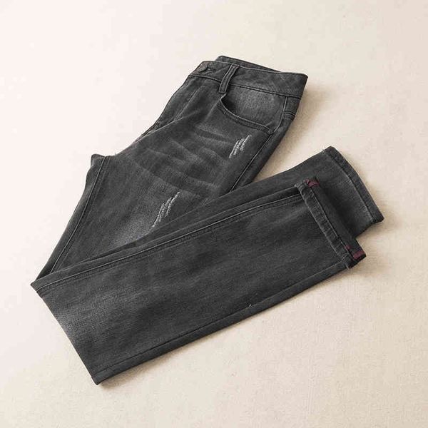 men's clothing brand 2022 autumn and winter new korean men's fashion casual jeans, Blue
men's clothing brand 2022 autumn and winter new korean men's fashion casual jeans, Blue