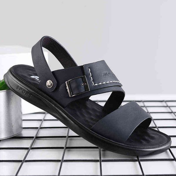 sandals 20222 summer beach british vintage casual men shoes slip-on classics genuine leather flip flop slippers 220323, Black
sandals 20222 summer beach british vintage casual men shoes slip-on classics genuine leather flip flop slippers 220323, Black