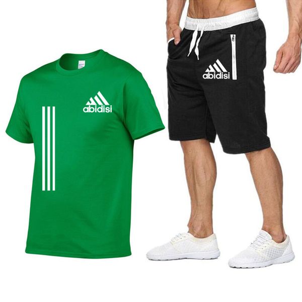 summer men's tracksuit casual sportswear 2 piece fitness tracksuit men short sleeve t shirt + shorts set men's clothing, Gray
summer men's tracksuit casual sportswear 2 piece fitness tracksuit men short sleeve t shirt + shorts set men's clothing, Gray