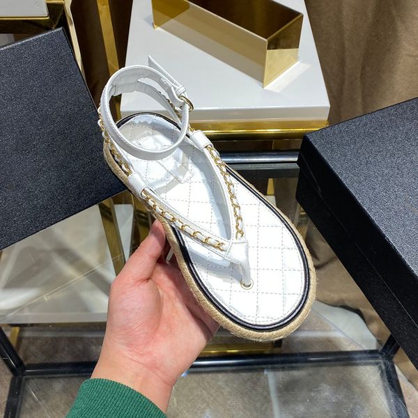 flip flops sandals ankle strap fashion chain designer luxury flat heel summer sliders beach sandles with box, Black
flip flops sandals ankle strap fashion chain designer luxury flat heel summer sliders beach sandles with box, Black
