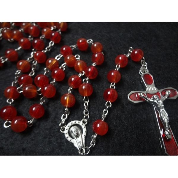 collier de perles rouges crucifixion du christ bijoux religieux chrtiens, Silver
collier de perles rouges crucifixion du christ bijoux religieux chrtiens, Silver