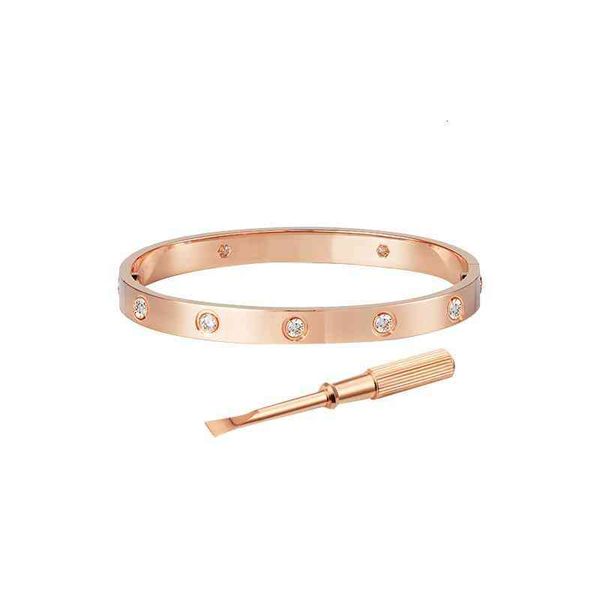 high color and high version 18k rose gold bracelet titanium steel screwdriver bracelet designed by ms ins niche, Black
high color and high version 18k rose gold bracelet titanium steel screwdriver bracelet designed by ms ins niche, Black