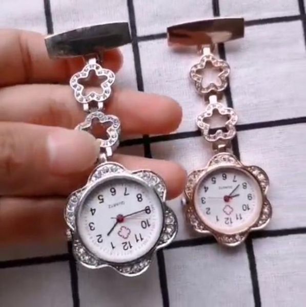 pocket nurse watches new diamond doctor clock pin brooch zircon crystal strass rose gold heart flower fob nurse watch for gifts, Slivery;golden
pocket nurse watches new diamond doctor clock pin brooch zircon crystal strass rose gold heart flower fob nurse watch for gifts, Slivery;golden