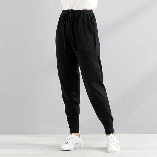 women casual harajuku spring autumn big size long trousers solid elastic waist cotton linen pants ankle length pants 823 y200418, Black;white
women casual harajuku spring autumn big size long trousers solid elastic waist cotton linen pants ankle length pants 823 y200418, Black;white
