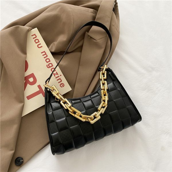 shoulder underarm bags vintage pu leather solid color casual for women fashion thick chain ladies simple small shoulder handbags 220815
shoulder underarm bags vintage pu leather solid color casual for women fashion thick chain ladies simple small shoulder handbags 220815