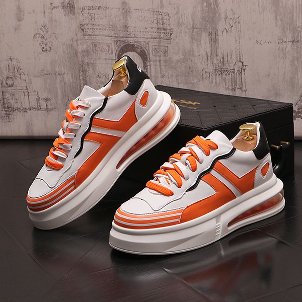 european fashion business wedding dress shoes air cushion low-platform casual board sneakers breathable round toe thick bottom walking loafe, Black
european fashion business wedding dress shoes air cushion low-platform casual board sneakers breathable round toe thick bottom walking loafe, Black