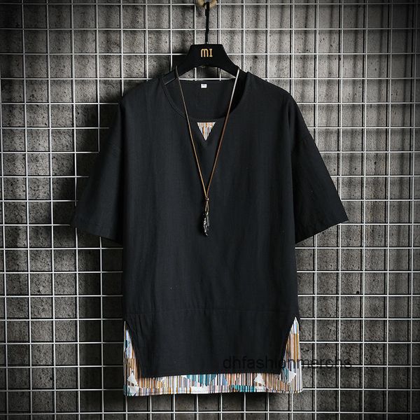 summer men's t-shirts new short sleeve t-shirt personalized splicing apricot designer shirt, White;black
summer men's t-shirts new short sleeve t-shirt personalized splicing apricot designer shirt, White;black