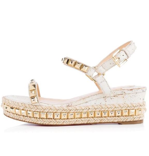 summer beach vacation women red bottom levantine wedge sandals espadrilles fashion gladiator sandalias luxury designer lady high heels, Black
summer beach vacation women red bottom levantine wedge sandals espadrilles fashion gladiator sandalias luxury designer lady high heels, Black