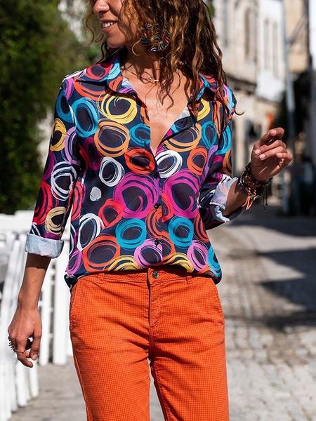 spring floral print shirt ladies fashion turn down collar long sleeve elegant office work blouse women oversized 220810, White
spring floral print shirt ladies fashion turn down collar long sleeve elegant office work blouse women oversized 220810, White