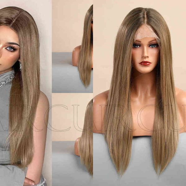wigs women synthetic wigs style new front lace women's wig medium dyed light brown long straight hair for daily use 220601, Black
wigs women synthetic wigs style new front lace women's wig medium dyed light brown long straight hair for daily use 220601, Black