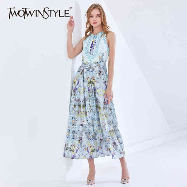 spring print floral dress for women o neck sleeveless high waist maxi elegant dresses female fashion clothes 210423, Black;gray
spring print floral dress for women o neck sleeveless high waist maxi elegant dresses female fashion clothes 210423, Black;gray