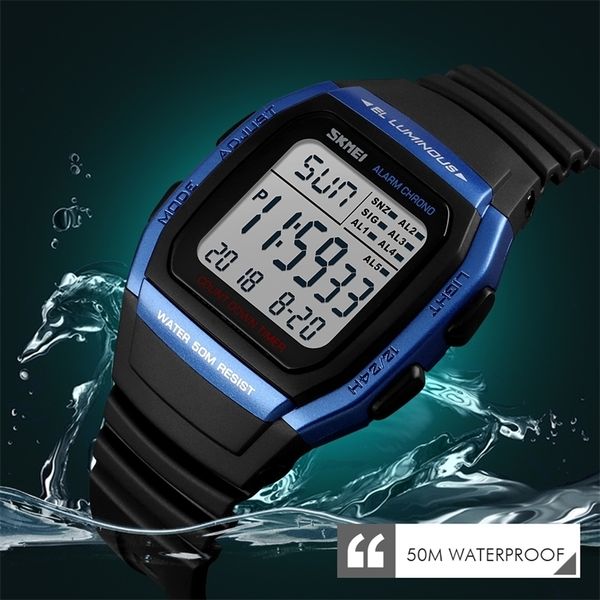 skmei fashion men watches waterproof sports digital led alarm chrono electronic clock man student wristwatch masculino 220526, Slivery;brown
skmei fashion men watches waterproof sports digital led alarm chrono electronic clock man student wristwatch masculino 220526, Slivery;brown