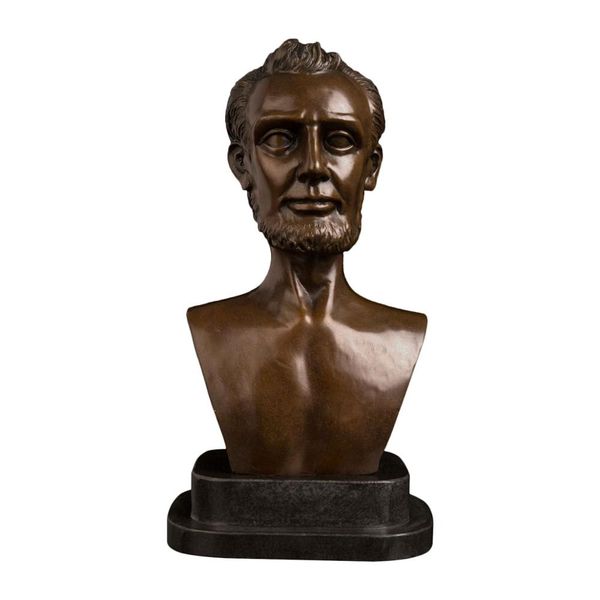 famous lincoln president sculpture bronze man bust bronze statue souvenirs collectibles decoration, Silver
famous lincoln president sculpture bronze man bust bronze statue souvenirs collectibles decoration, Silver