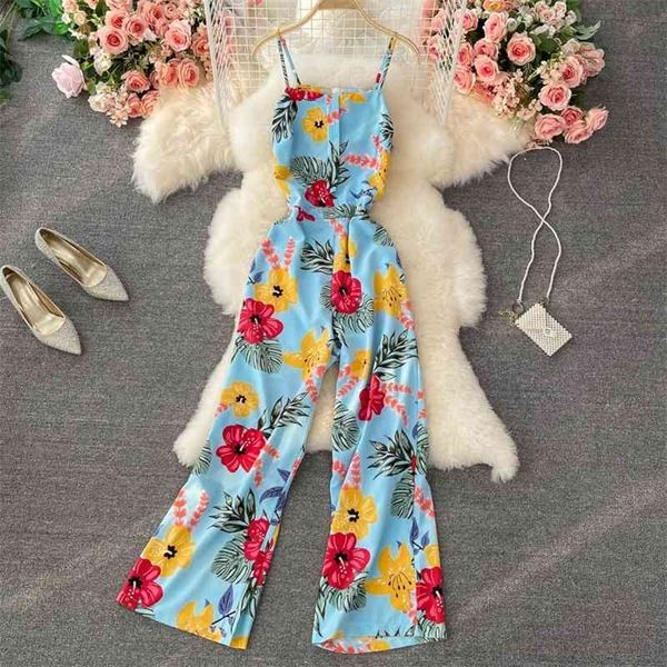 floral sling jumpsuit women's summer style small fresh slim slimming sleeveless wide-leg trousers 210709, Black;white
floral sling jumpsuit women's summer style small fresh slim slimming sleeveless wide-leg trousers 210709, Black;white