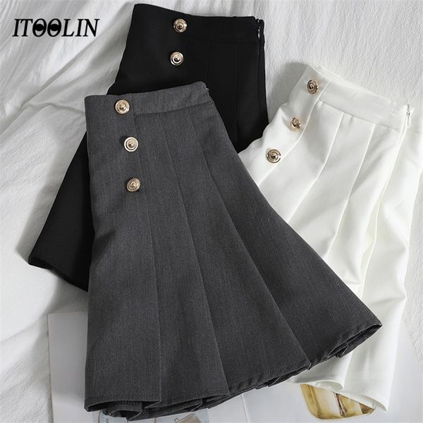 itoolin y2k pleated mini skirt button high waist school female a-line jupe femme harajuku black all match skirt 220324
itoolin y2k pleated mini skirt button high waist school female a-line jupe femme harajuku black all match skirt 220324