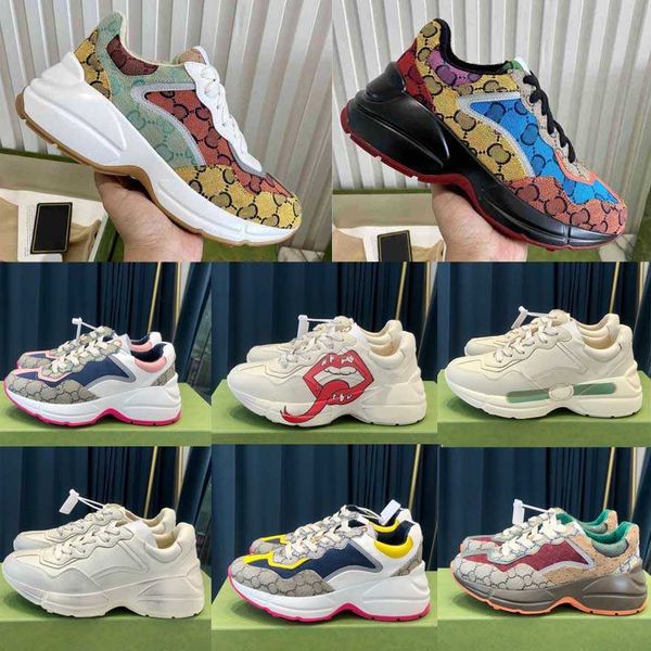 designer rhyton shoes beige men trainers vintage luxury chaussures ladies shoe fashion sneakers wave mouth sneaker with box, Black
designer rhyton shoes beige men trainers vintage luxury chaussures ladies shoe fashion sneakers wave mouth sneaker with box, Black