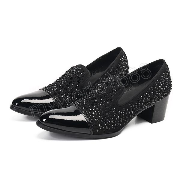 summer genuine leather shoes for men crystal red wedding dress male mocasines mens high heels slip on casual business oxford man, Black
summer genuine leather shoes for men crystal red wedding dress male mocasines mens high heels slip on casual business oxford man, Black