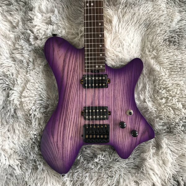 2022 headless ash body black accessories korean pickup headless electric guitar purple color
2022 headless ash body black accessories korean pickup headless electric guitar purple color