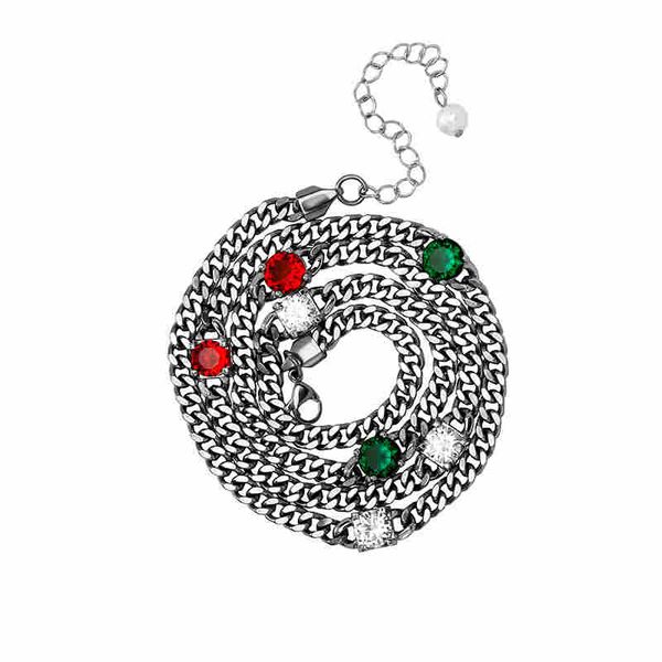 new fashion stainless steel gold plated bling cz gemstone chain necklace bracelet for men women hip hop chains, Silver
new fashion stainless steel gold plated bling cz gemstone chain necklace bracelet for men women hip hop chains, Silver