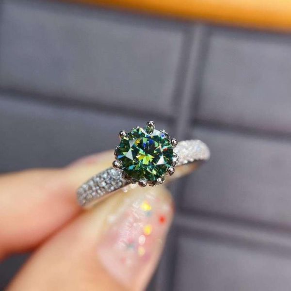 cluster trendy rings moissanite green diamond fashion trend ring for women 925 sterling silver fine wedding jewelry luxury jewelry, Golden;silver
cluster trendy rings moissanite green diamond fashion trend ring for women 925 sterling silver fine wedding jewelry luxury jewelry, Golden;silver