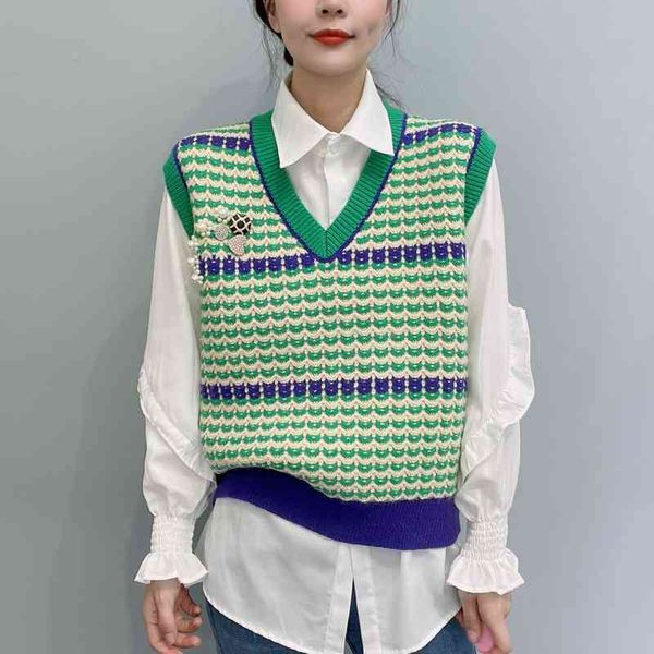 women's sweaters spring v-neck color matching thousand bird check knitted vest short style is thin versatile, the trend of wearing eepb, White;black
women's sweaters spring v-neck color matching thousand bird check knitted vest short style is thin versatile, the trend of wearing eepb, White;black