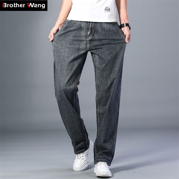 plus size 40 42 44 men thin blue grey jeans summer 7 colors available advanced stretch loose straight casual pants brand 201128
plus size 40 42 44 men thin blue grey jeans summer 7 colors available advanced stretch loose straight casual pants brand 201128