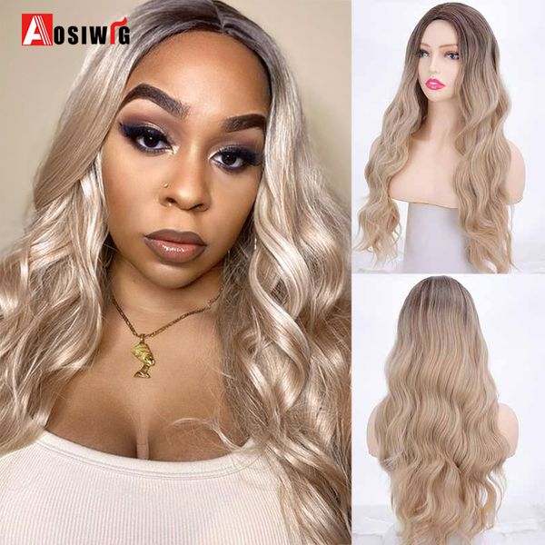costume accessories synthetic long blonde wig natural wavy hair ombre grey pink black middle part cosplay halloween wigs for black women, Silver
costume accessories synthetic long blonde wig natural wavy hair ombre grey pink black middle part cosplay halloween wigs for black women, Silver